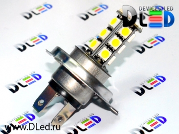   Лампа светодиодная H4 - 18 SMD 5050 Black